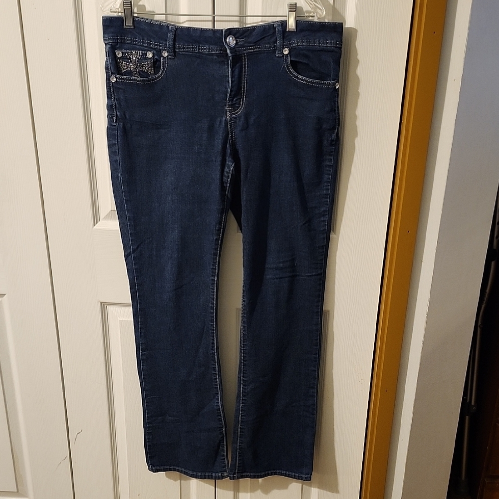 Apt. 9 Women's Deep Indigo Boot Cut Jeans